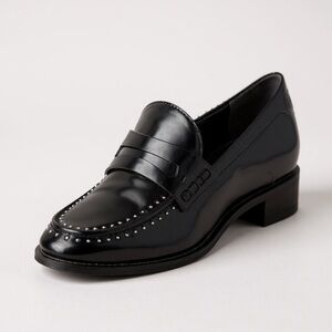 Franco Sarto Black Loafers